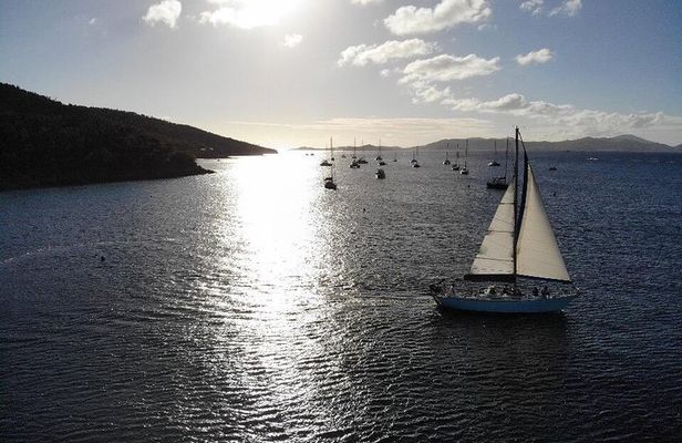 Group Sunset Sail St. John