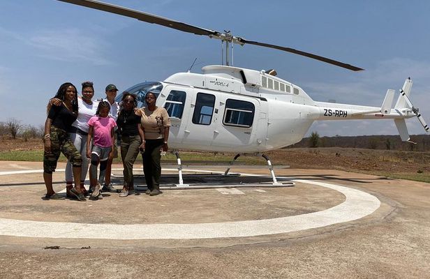 15 minutes scenic helicopter flight above Victoria Falls-Zimbabwe