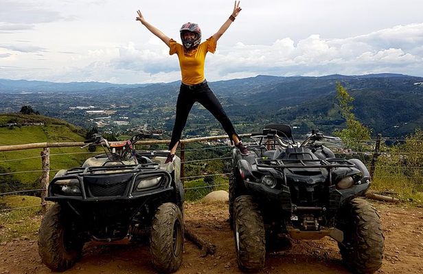 3 Element Tour - ATV 1.5hr + PARAGLIDING + RAFTING 2.5hr from MEDELLIN