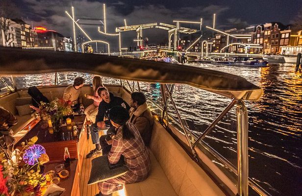 Amsterdam Small-Group Evening Canal Cruise Including Wine, Craft Beer, Cheese