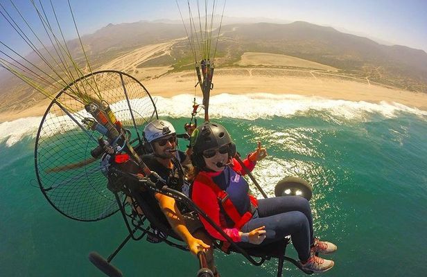 Bucket list level in Cabo! See everything from a motorized paraglider!