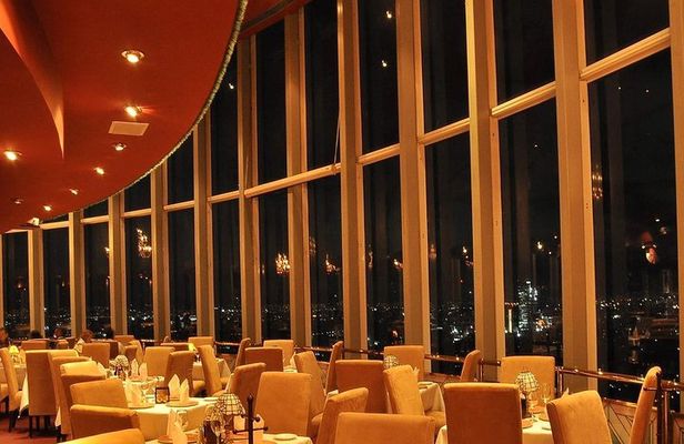 Dinner at the Revolving Bellini Restaurant in Mexico City