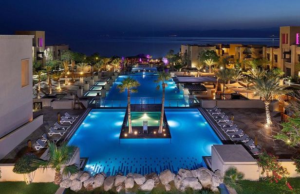 Day use with Lunch at a Dead Sea Resort Private transportation