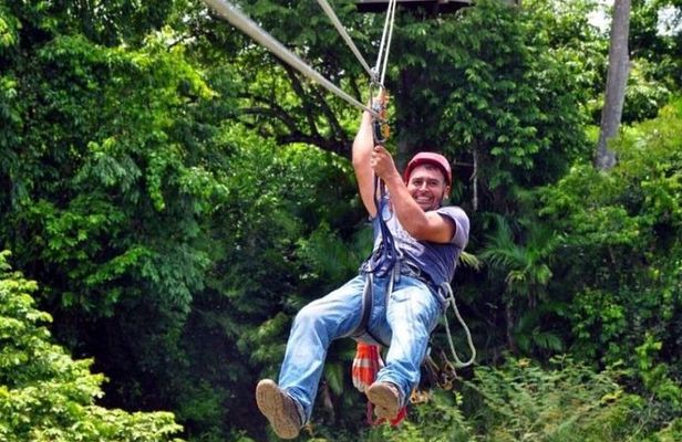 Cave Tubing and Zipline Adventure (Boat Transfer)