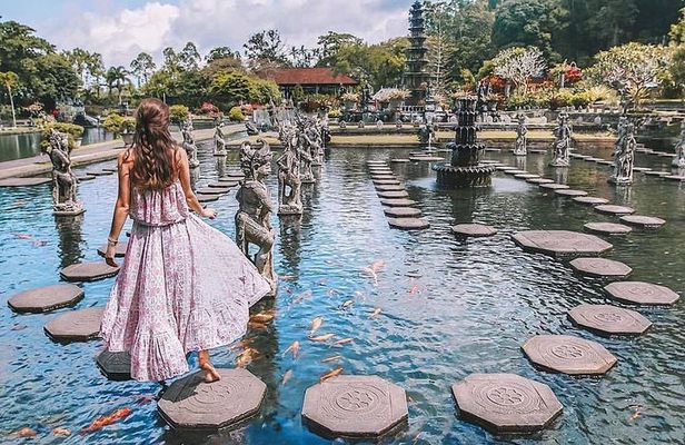 Gate of Heaven - Tirta Gangga Royal Water Palace - Tukad Cepung Waterfall