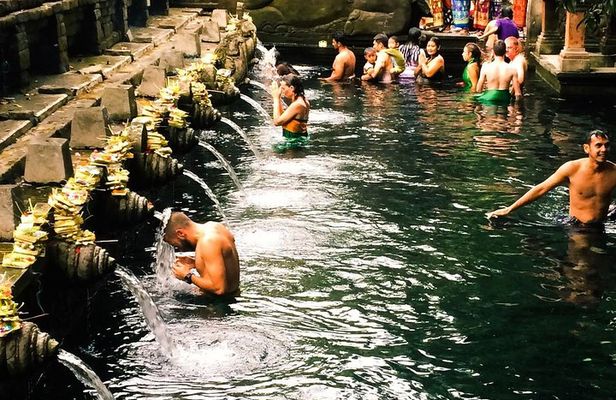 Balinese culture including tukad cepung waterfall