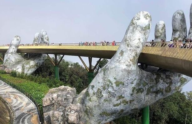 Golden Bridge Ba Na Hills Tour via Cable Car from Hotels in Hue City