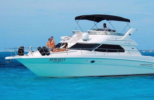 Private Yacht - 46 ft SeaRay Cancun Bay Snorkel 23P4