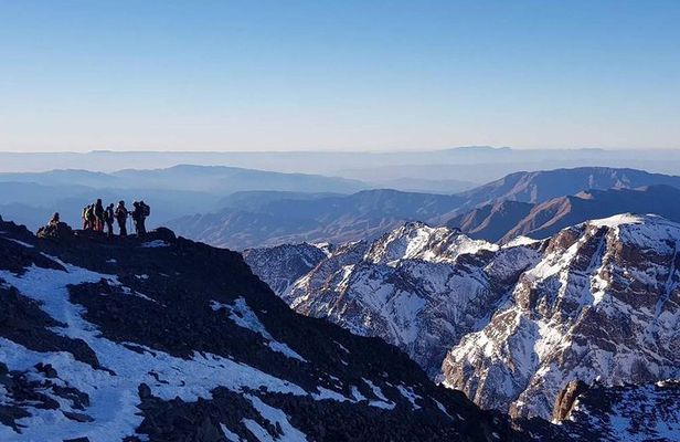 "Summit of Mont Toubkal (4167m) in PC Economy