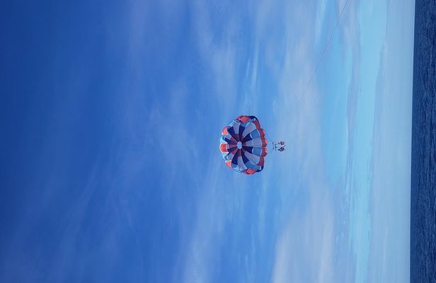Private parasailing Adventure Beach break chocolate Rum Sample