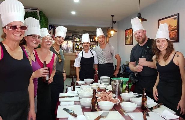 3 Dishes cooking + Egg Coffee bonus & Local Market Tour