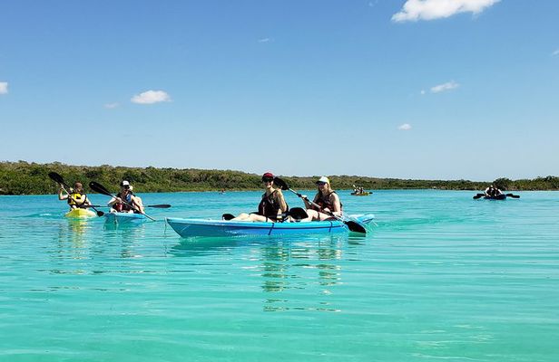 Bacalar Seven Color Lagoon and Kayak Adventure from Costa Maya