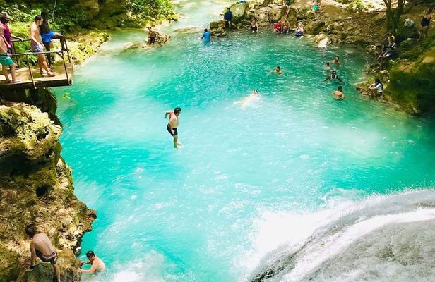 Blue Hole and Beach from Cruise ship Ports or Hotels in Ocho Rios