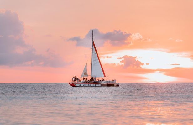 Aruba Happy Hour Sunset Sail with Savory Bites and Cocktails