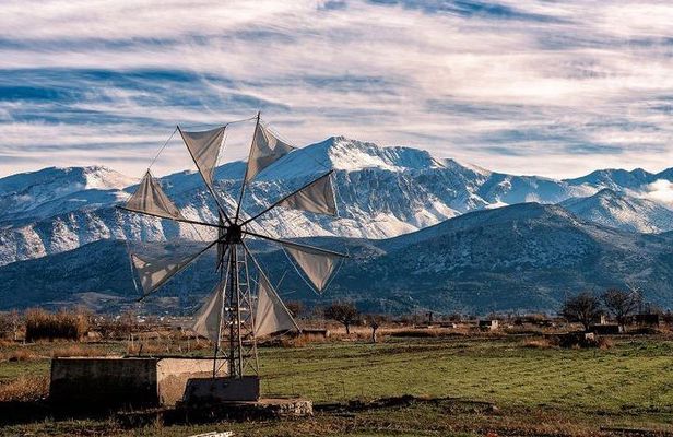 Knossos Palace and Plateau of Lassithi from Heraklion Region