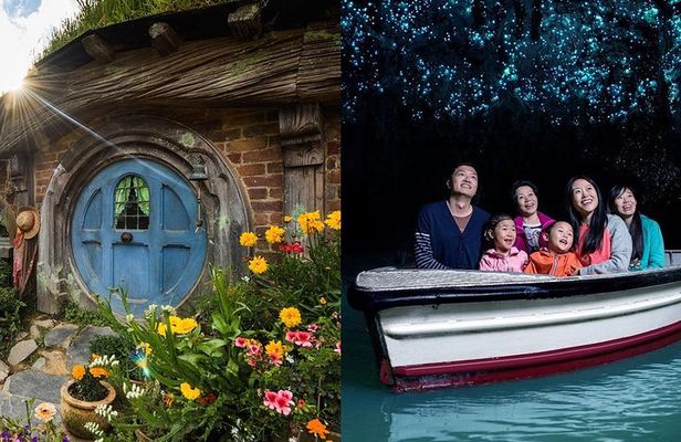 Premium Hobbiton & Waitomo Caves Small Group Tour from Auckland