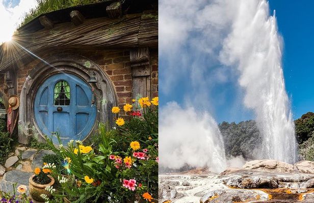 Hobbiton & Rotorua Small Group Tour including Te Puia from Auckland