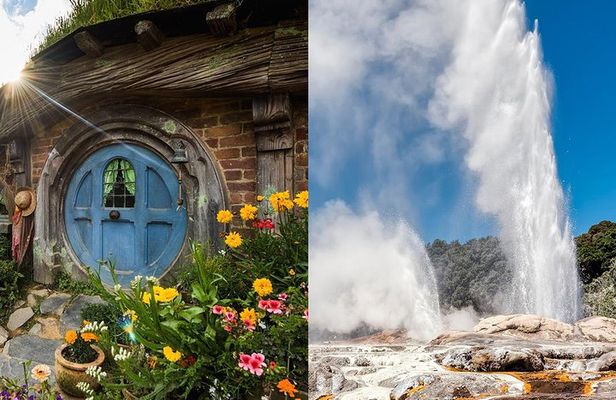 Hobbiton & Rotorua Small Group Day Tour inc Te Puia from Auckland