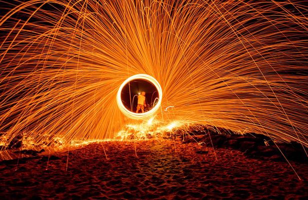 Honolulu Sunset & Light Painting Experience