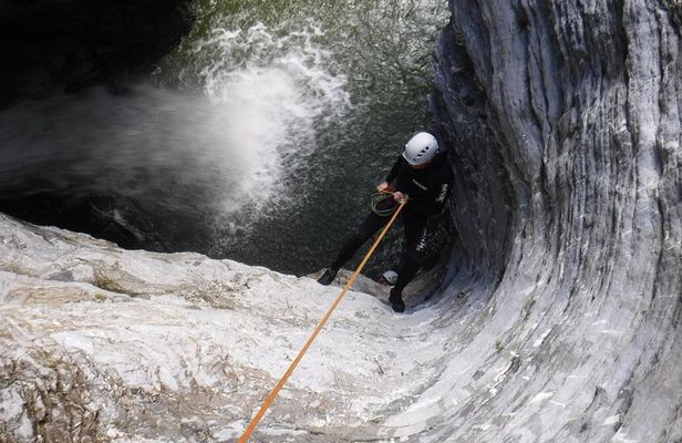 Canyoning at the foot of Etna