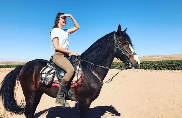 Horse riding in the desert of Marrakech