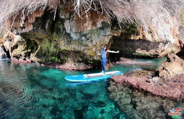 Paddle Surfing Cliffs Nerja and Cascade de Maro
