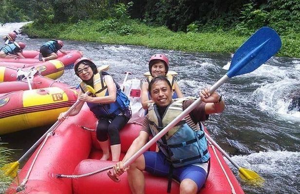 [Rafting Ayung River White Water] A thrilling natural roller coaster down the river with a rubber boat / For beginners and children / Hotel pick-up and meals included