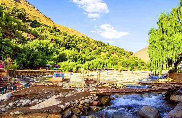 Marrakech : shared trip to ourika valley with guide & lunch
