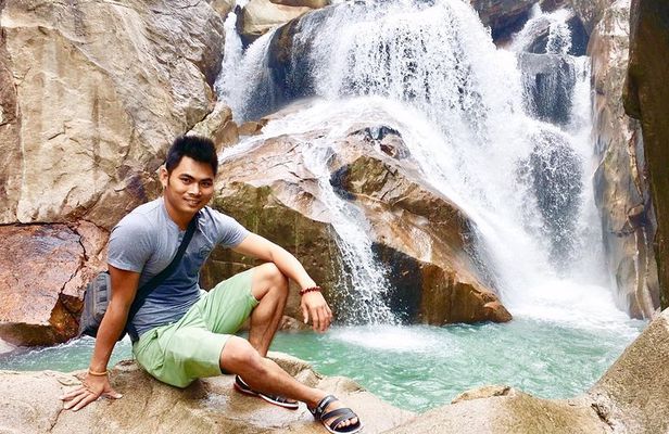Private Guided Tour Hiking At Ba Ho Waterfall Jumping Cliff Included Lunch