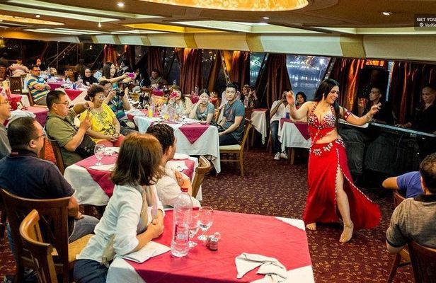 Cairo dinner cruise on the Nile river with entertainment