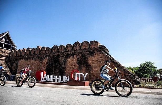 Full-day E-bike adventure visit Lamphun (flat land, GUIDED)