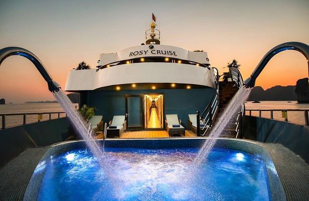 2D1N explore Halong - Ha Lan Bay on Rosy 5-star Cruise | KAYAK, POOL,...