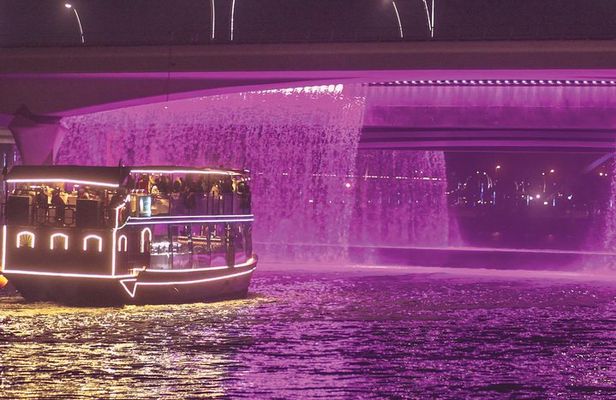 Dubai Luxury Canal Dinner Cruise with Optional Transfer