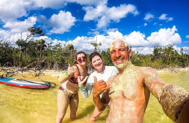 Premium SUP Expedition to Lagoon Kaan Luum & Taco Stop in Tulum 
