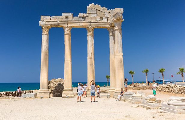 Full-Day Tour of Kursunlu Waterfalls, Aspendos, and Ancient Ruins of Side From Alanya