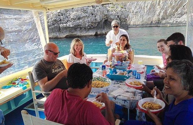 Capri Fishing Excursion with Snorkeling and Lunch from Sorrento