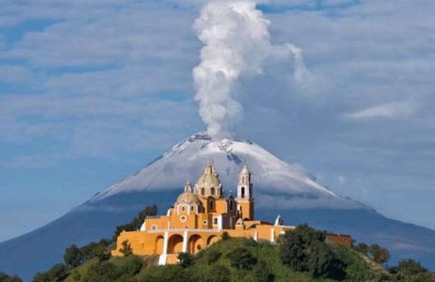 Cholula Pyramid and its churches Puebla