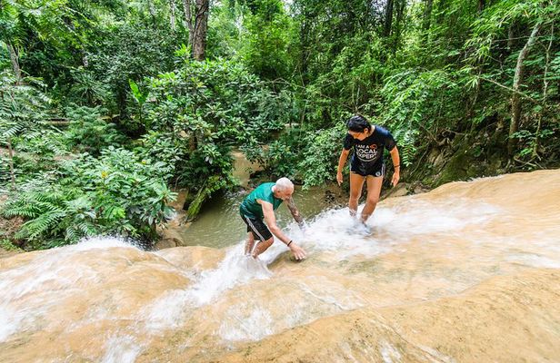 Climb Sticky Waterfall Like a Spiderman