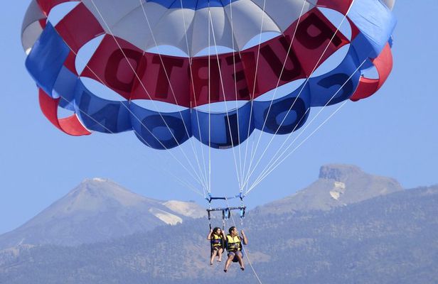 Parascending Tenerife. Stroll above the south Tenerife sea