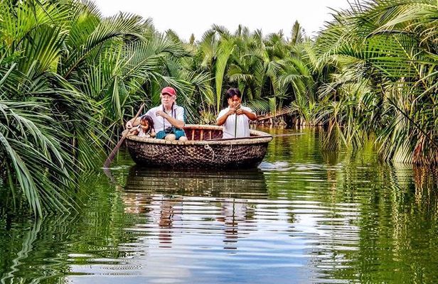 Hoi An countryside biking tour, water buffalo+ basket boat ride