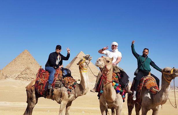 Giza Pyramids, Grand Egyptian Museum and old Bazaar Day Tour
