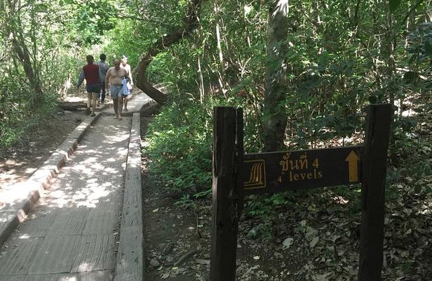 Erawan Waterfall and River Kwai Bridge Day Tour from Bangkok
