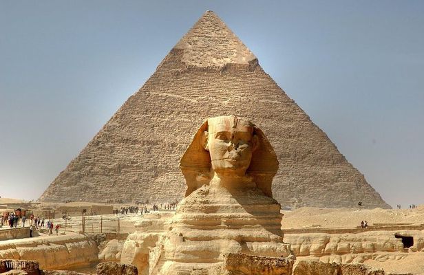 visit the pyramids of Giza + the necropolis of Saqqara + the Memphis site.
