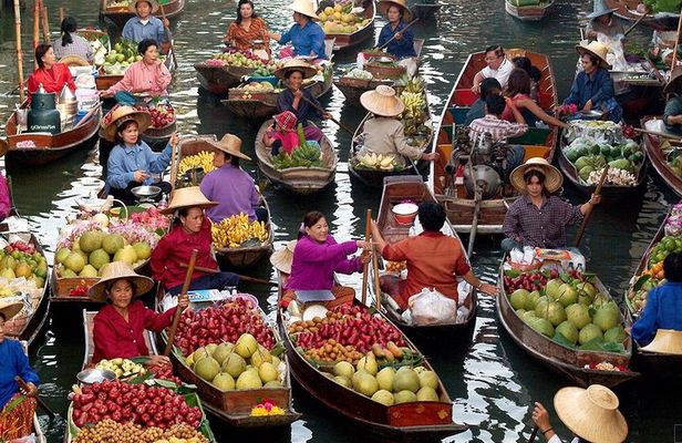 Damnoen Saduak Floating Market and Ayutthaya Full-Day Tour