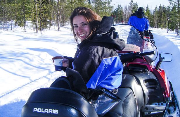 Full Day Snowmobiling & Ice Fishing - Saariselkä