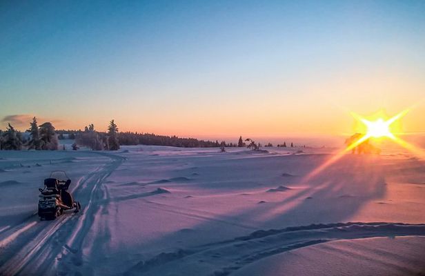 Snowmobile Safari in the Nature - Morning start