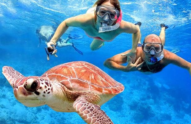 Blow Lagoon Bali Snorkeling and see Bali Bats Cave Temple