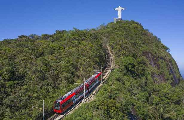 Half Day in Rio Christ by Train, Maracanã, Sambadrome, Cathedral & Selarón Steps