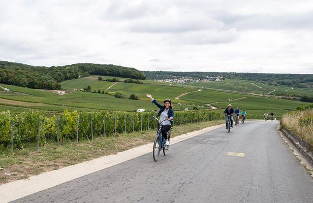 From Reims afternoon e-bike tour, visit and champagne tastings