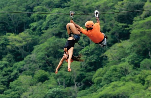 Puerto Vallarta's Best Canopy Zipline + Jorullo Bridge walk!